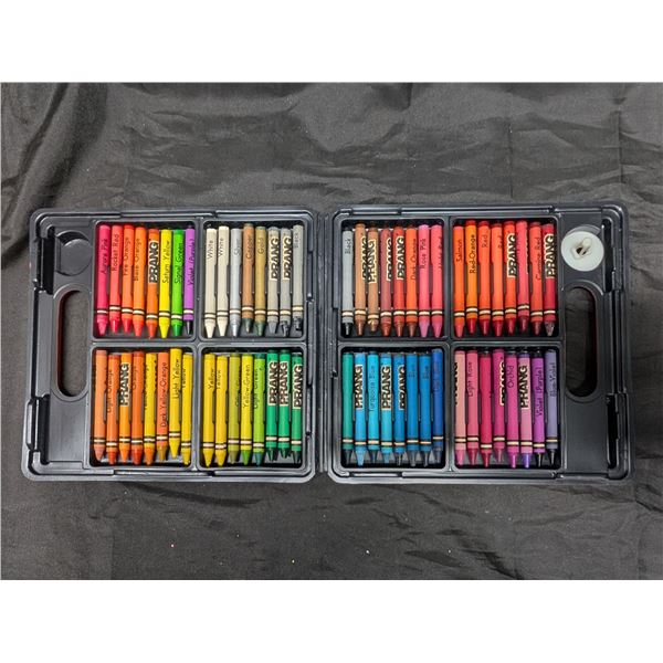 (64) New/Some Used Color Crayons in Carry Box