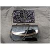 Image 1 : Vintage w/ Luisa Evening Bag. Cometic Case BLK Velvet + Comp