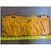 Image 2 : 1933 sask license plate- 42-767