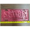 Image 2 : 1938 sask license plate- 28-782