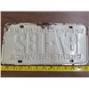 Image 2 : 1958 sask license plate- 87- 182