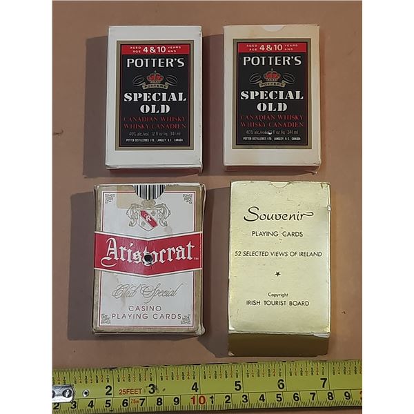 (4) Playing Cards.