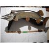 Image 1 : Wall hanging mounted on wood (36 in long )- missing front back fin