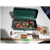 Image 1 : Vintage victor tackle box with fishing supplies