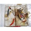 Image 6 : Vintage victor tackle box with fishing supplies