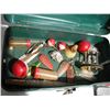 Image 7 : Vintage victor tackle box with fishing supplies