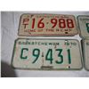 Image 2 : (3) 1970 sk license plates + (1) 1973 sk license plate