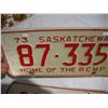 Image 4 : (2) pairs 1971, 1973 sk license plate