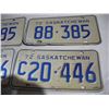 Image 3 : (2) pairs 1972 sk license plates