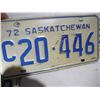 Image 4 : (2) pairs 1972 sk license plates