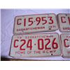Image 2 : (2) pairs 1971, 73 sk license plates\