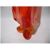 Image 2 : Vintage viking art glass persimmon orange tri foil leg toe swung vase (21.5 in tall)- not stamped