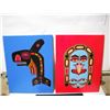 Image 2 : (3) paintings on canvas signed I.T.(14x18