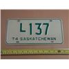 Image 1 : 1974 Livery License Plate Saskatchewan Low Number.