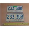 Image 1 : (1) Pair of 1976 Saskatchewan License Plates.