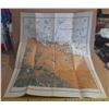 Image 1 : 35" x 42" Saskatchewan Map 1915 Very Good Condition.