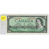 Image 1 : 1954 Bank of Canada One Dollar.