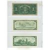 Image 2 : 1937, 1954, 1967, (2) 1973 Bank of Canada One Dollar.