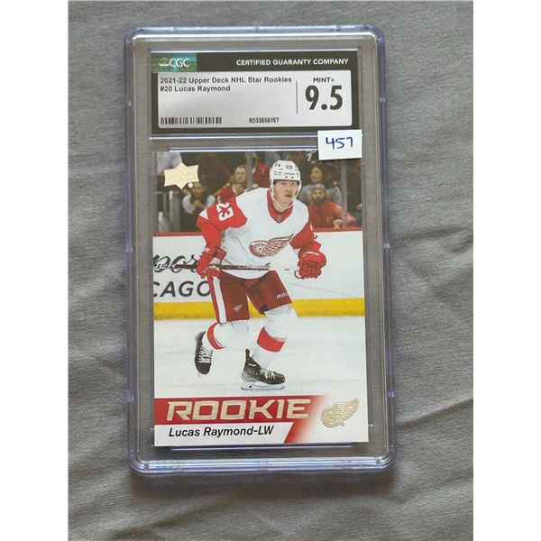Lucas Raymond - Rookie Card - Graded Mint +