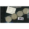 Image 1 : 462  CANADA  1961,’62,’63,’64  25 CENT SILVER
