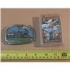 Image 1 : 514  CLASSIC AMERICAN TRAIN BELT BUCKLE DECK OF PLAYING CARDS  OF ALASKAN WILDLIFE