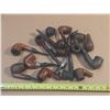 Image 1 : 516  THIRTEEN OLD SMOKING PIPES—3 HAVE BROKEN STEMS—-1 HAS NO STEM