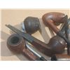 Image 3 : 516  THIRTEEN OLD SMOKING PIPES—3 HAVE BROKEN STEMS—-1 HAS NO STEM