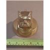 Image 2 : 525  MACK TRUCK HOOD ORNAMENT—GOLD COLOR PATENT 87931—MACK 14MF45