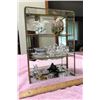 Image 2 : #535: Rectangular holder with mirror on rear wall, no door. 7” (18.5 cm) wide x 10[x=#8221/