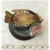 Image 2 : #538: Figurine of a wren. 5.5” (14.5 cm) wide x 8.5” (22 cm) tall. Lots of details