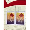 Image 2 : #546: Uncut pressed sheet of stamps. Chinese Year of the Ox: 24 x .45 = $10.80 face value.