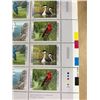 Image 3 : #551: Uncut pressed sheet of stamps. Birds: 120 x .45 = $54.00 face value.