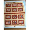 Image 2 : #553: Uncut pressed sheet of stamps. Chinese Year of the Rat: 12 x 1.60 = $19.20 face value.