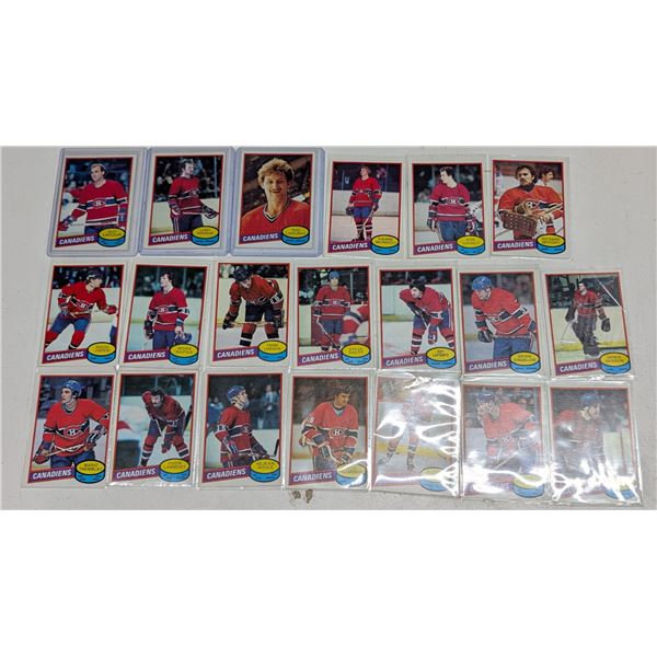 (20) 1980-81 OPC Canadians Cards Laug way Rookie