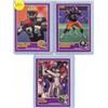 Image 1 : (3) 1989 Scire Rookie Football Cards