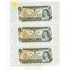 Image 1 : (3) 1973 Canadian One Dollar.