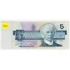Image 1 : 1986 Canadian Five Dollar.