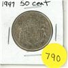 Image 1 : 1947 Canada Silver 50 Cents Coin.