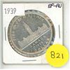 Image 1 : 1939 Canada Silver One Dollar Coin.