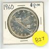 Image 1 : 1960 Canada Silver One Dollar Coin.