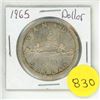 Image 1 : 1965 Canada Silver One Dollar Coin.