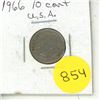 Image 1 : 1966 U.S.A. Ten Cents Coin.