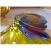 Image 5 : Carnival Glass Fruit Bowl, Rainbow Art Glass Bowl