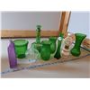 Image 1 : Variety of Green Glass, etc