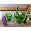 Image 2 : Variety of Green Glass, etc