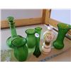 Image 3 : Variety of Green Glass, etc