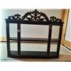 Image 1 : Plastic Shelf, Painted Black with Gold Detail