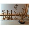 Image 1 : Large Brass Candle Holders