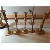 Image 2 : Large Brass Candle Holders