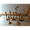 Image 5 : Large Brass Candle Holders